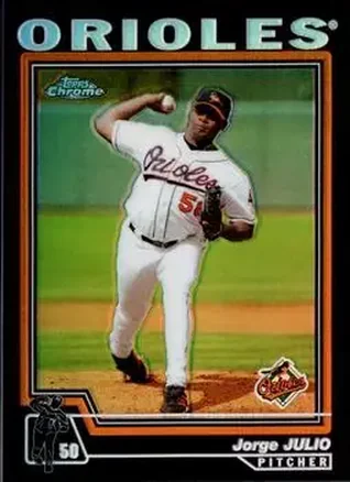 2004 Topps Chrome - Black Refractors #7 - Jorge Julio - Baltimore Orioles