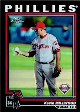 2004 Topps Chrome - Black Refractors #11 - Kevin Millwood - Philadelphia Phillies