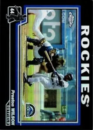 2004 Topps Chrome - Black Refractors #12 - Preston Wilson - Colorado Rockies