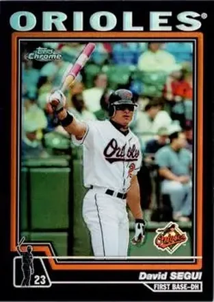 2004 Topps Chrome - Black Refractors #16 - David Segui - Baltimore Orioles