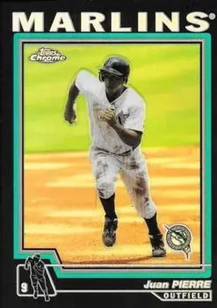 2004 Topps Chrome - Black Refractors #26 - Juan Pierre - Florida Marlins