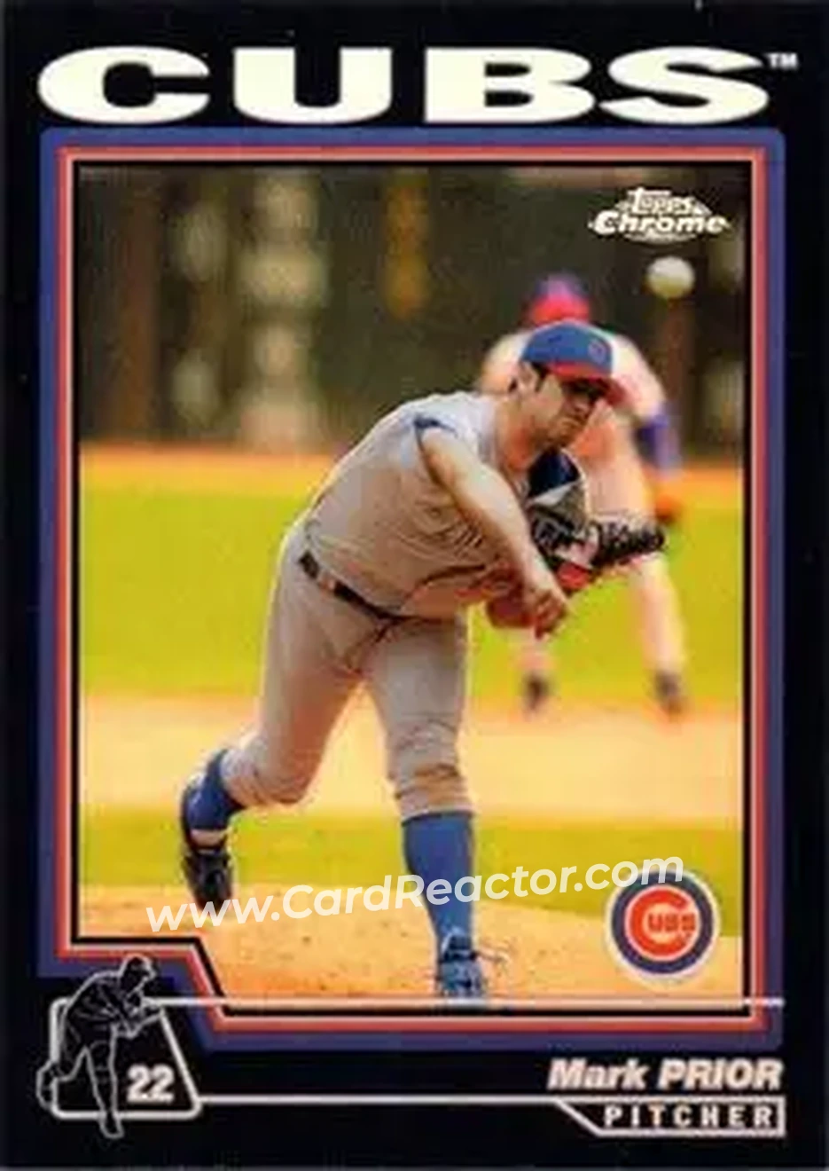 2004 Topps Chrome - Black Refractors #50 - Mark Prior - Chicago Cubs - Front