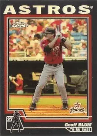 2004 Topps Chrome - Black Refractors #56 - Geoff Blum - Houston Astros