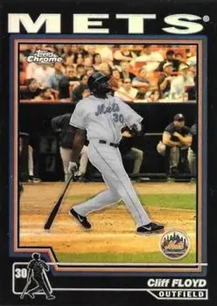 2004 Topps Chrome - Black Refractors #66 - Cliff Floyd - New York Mets