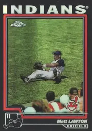 2004 Topps Chrome - Black Refractors #86 - Matt Lawton - Cleveland Indians
