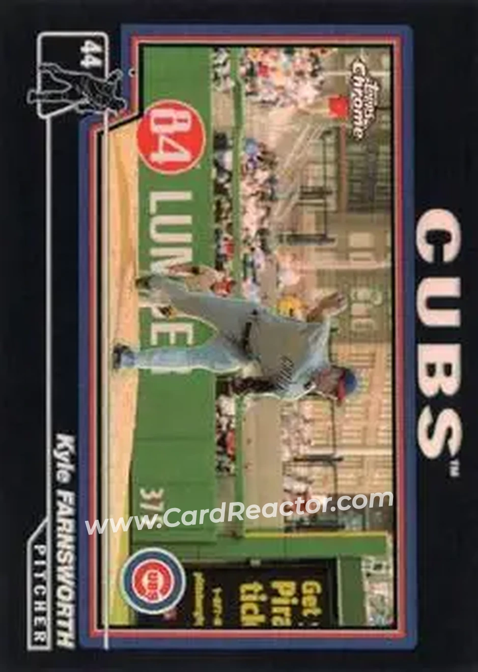 2004 Topps Chrome - Black Refractors #89 - Kyle Farnsworth - Chicago Cubs - Front