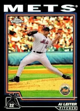 2004 Topps Chrome - Black Refractors #94 - Al Leiter - New York Mets