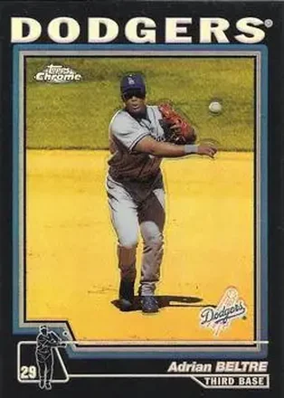 2004 Topps Chrome - Black Refractors #105 - Adrian Beltré - Los Angeles Dodgers