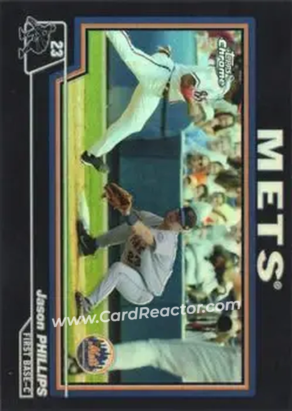 2004 Topps Chrome - Black Refractors #118 - Jason Phillips - New York Mets - Front