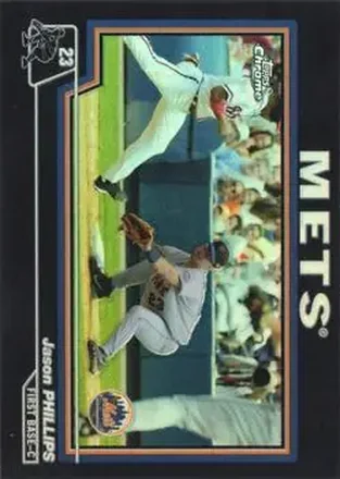 2004 Topps Chrome - Black Refractors #118 - Jason Phillips - New York Mets