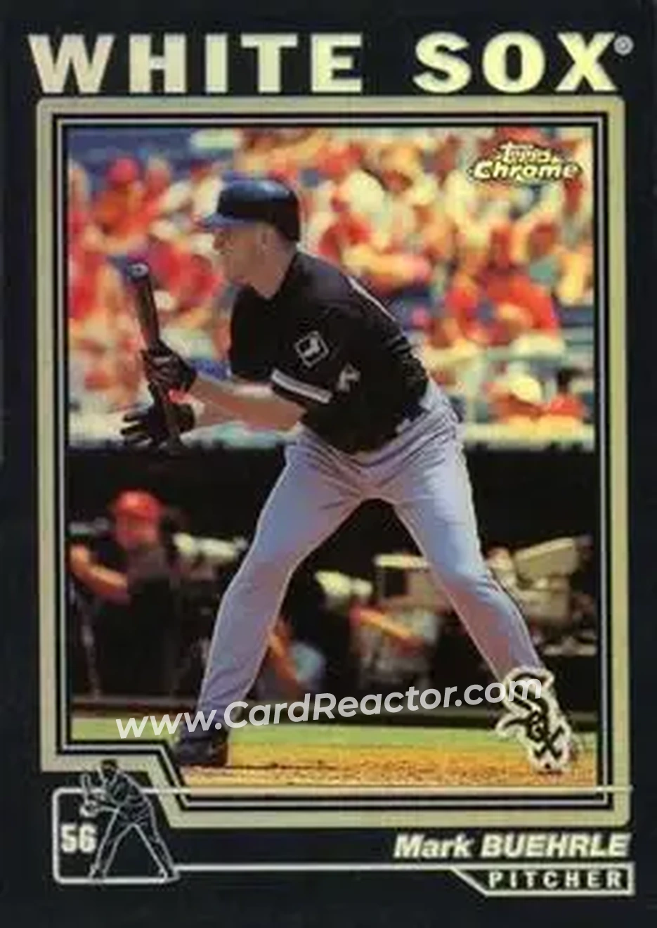 2004 Topps Chrome - Black Refractors #127 - Mark Buehrle - Chicago White Sox - Front