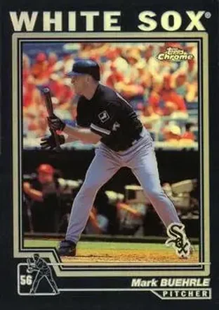 2004 Topps Chrome - Black Refractors #127 - Mark Buehrle - Chicago White Sox