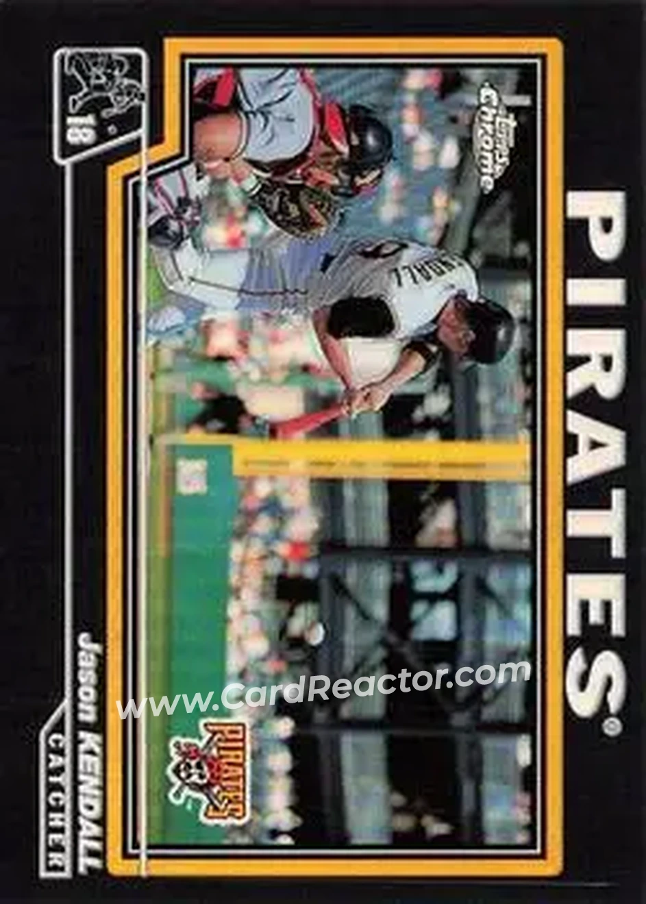 2004 Topps Chrome - Black Refractors #153 - Jason Kendall - Pittsburgh Pirates - Front
