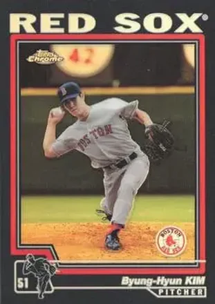 2004 Topps Chrome - Black Refractors #198 - Byung-Hyun Kim - Boston Red Sox