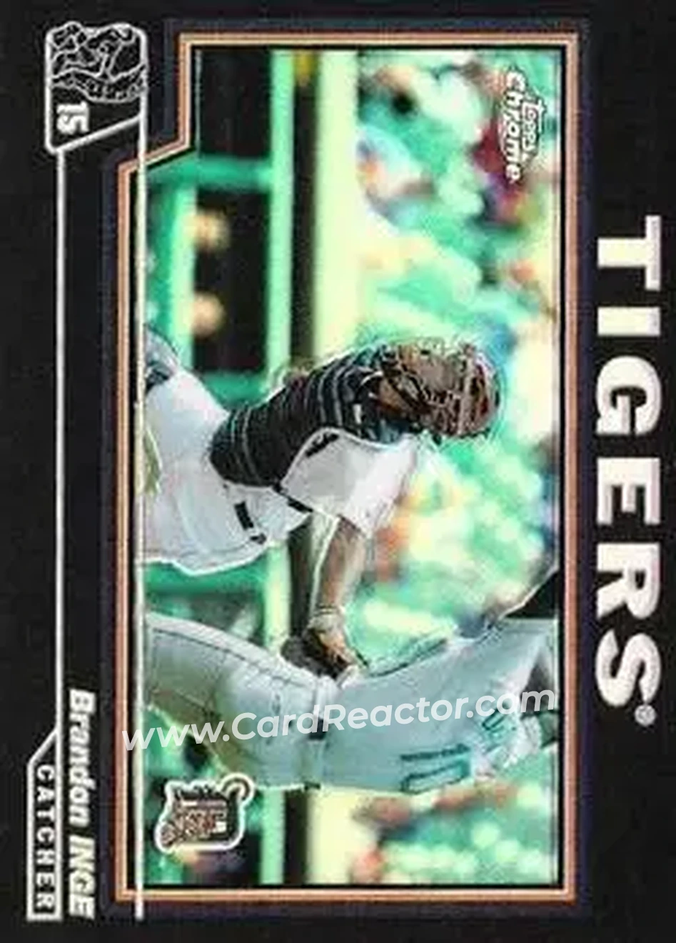 2004 Topps Chrome - Black Refractors #199 - Brandon Inge - Detroit Tigers - Front
