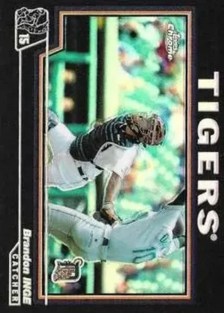 2004 Topps Chrome - Black Refractors #199 - Brandon Inge - Detroit Tigers