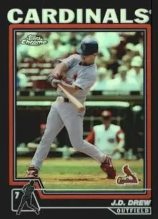 2004 Topps Chrome - Black Refractors #207 - J.D. Drew - St. Louis Cardinals