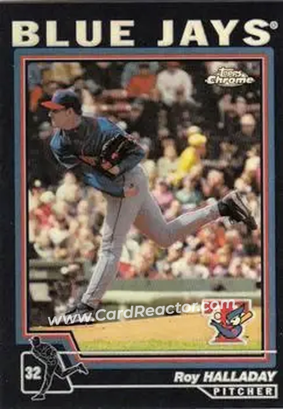 2004 Topps Chrome - Black Refractors #209 - Roy Halladay - Toronto Blue Jays - Front