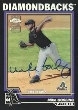 2004 Topps Chrome - Black Refractors #230 - Mike Gosling - Arizona Diamondbacks