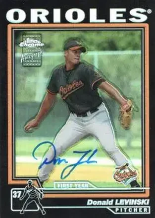2004 Topps Chrome - Black Refractors #233 - Donald Levinski - Baltimore Orioles