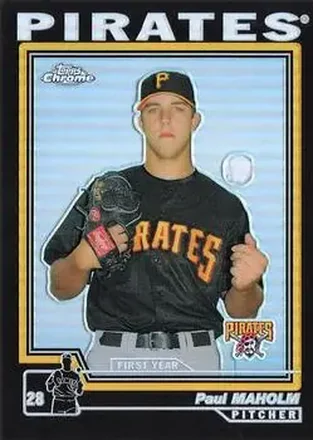 2004 Topps Chrome - Black Refractors #256 - Paul Maholm - Pittsburgh Pirates