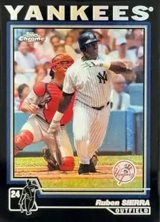 2004 Topps Chrome - Black Refractors #301 - Ruben Sierra - New York Yankees