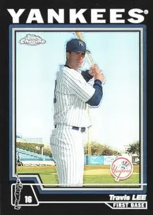 2004 Topps Chrome - Black Refractors #327 - Travis Lee - New York Yankees