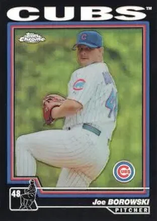 2004 Topps Chrome - Black Refractors #344 - Joe Borowski - Chicago Cubs