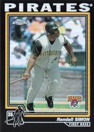 2004 Topps Chrome - Black Refractors #356 - Randall Simon - Pittsburgh Pirates