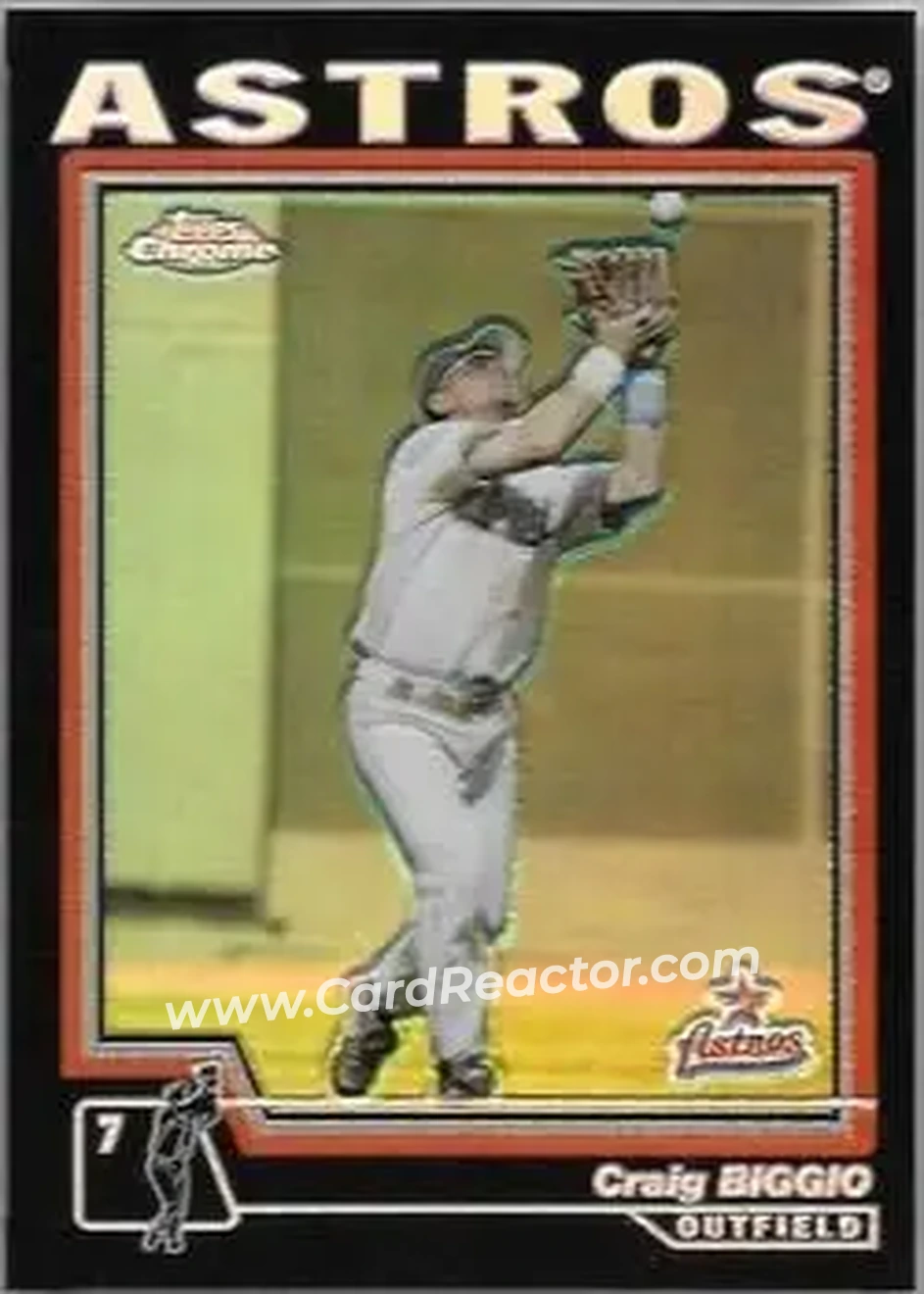 2004 Topps Chrome - Black Refractors #365 - Craig Biggio - Houston Astros - Front