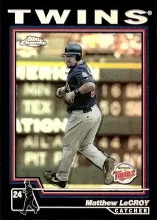 2004 Topps Chrome - Black Refractors #379 - Matt LeCroy - Minnesota Twins
