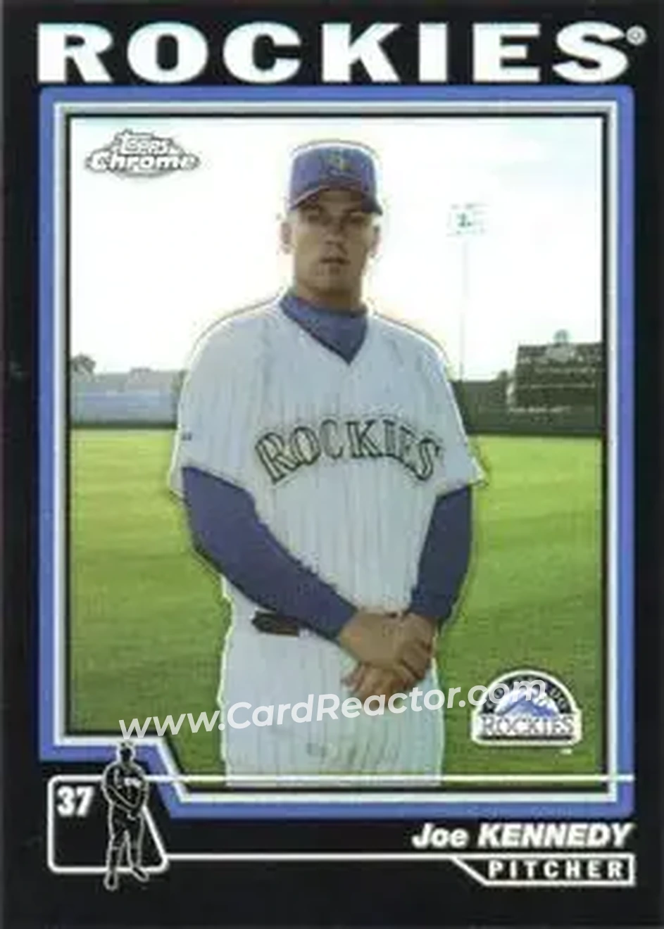 2004 Topps Chrome - Black Refractors #395 - Joe Kennedy - Colorado Rockies - Front