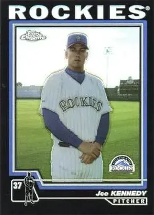 2004 Topps Chrome - Black Refractors #395 - Joe Kennedy - Colorado Rockies