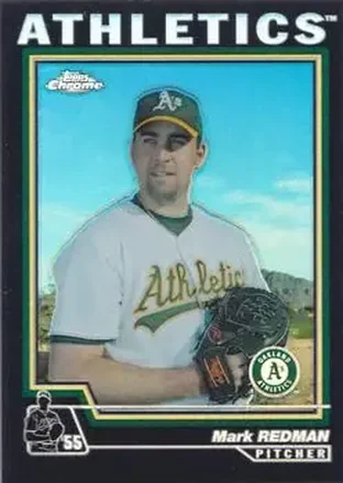 2004 Topps Chrome - Black Refractors #412 - Mark Redman - Oakland Athletics