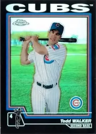 2004 Topps Chrome - Black Refractors #424 - Todd Walker - Chicago Cubs