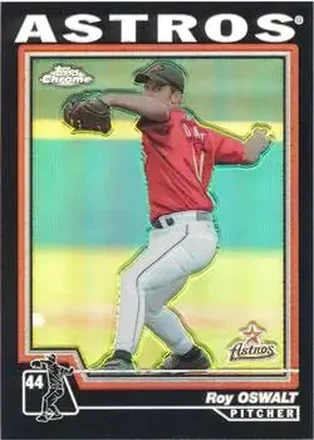2004 Topps Chrome - Black Refractors #428 - Roy Oswalt - Houston Astros