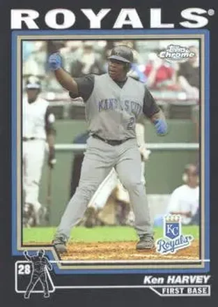 2004 Topps Chrome - Black Refractors #462 - Ken Harvey - Kansas City Royals