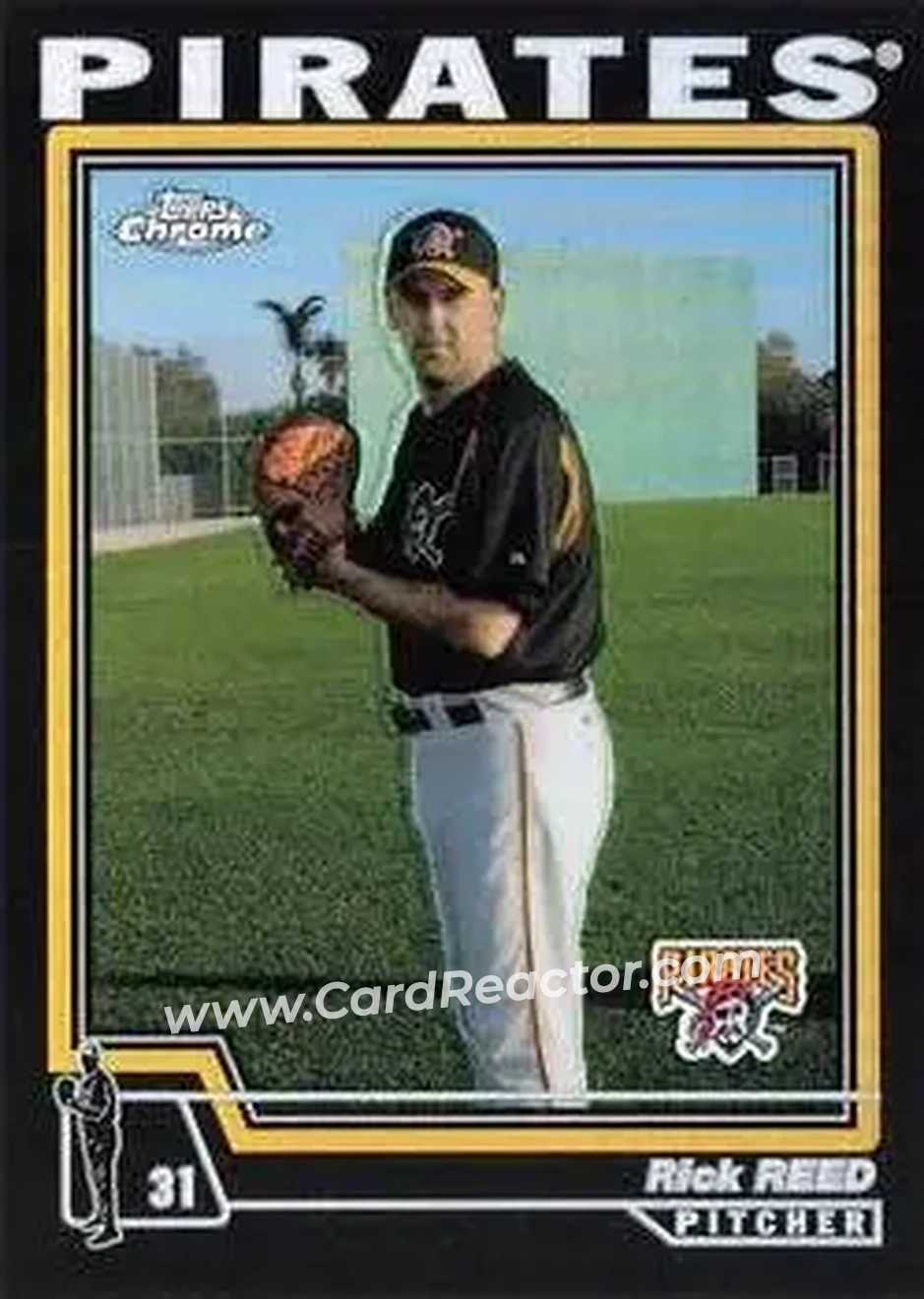 2004 Topps Chrome - Black Refractors #464 - Rick Reed - Pittsburgh Pirates - Front