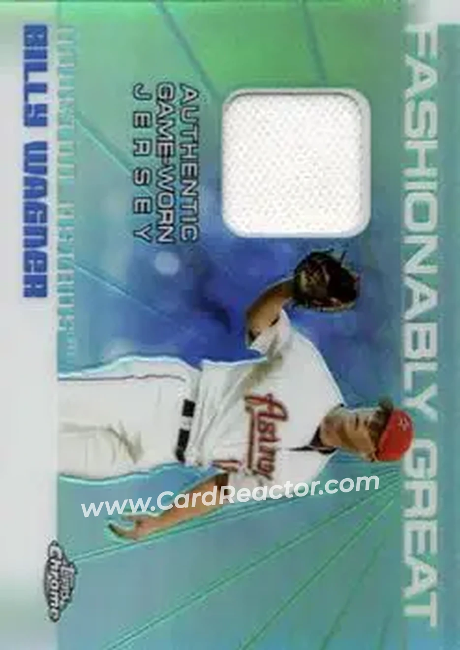2004 Topps Chrome - Fashionably Great Relics #FGR-BW - Billy Wagner - Houston Astros - Front