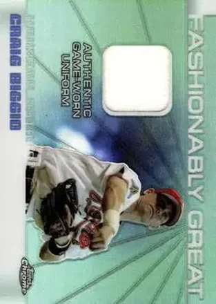 2004 Topps Chrome #FGR-CB Fashionably Great Relics Craig Biggio
