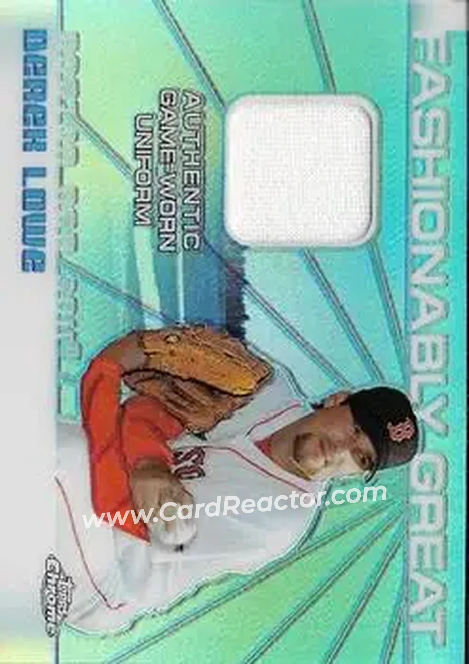 2004 Topps Chrome - Fashionably Great Relics #FGR-DL - Derek Lowe - Boston Red Sox - Front