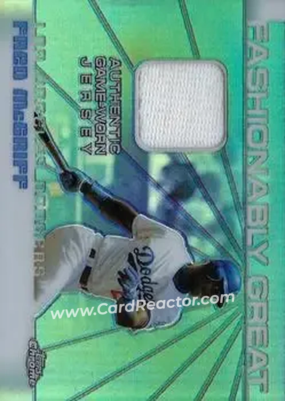 2004 Topps Chrome - Fashionably Great Relics #FGR-FM - Fred McGriff - Los Angeles Dodgers - Front
