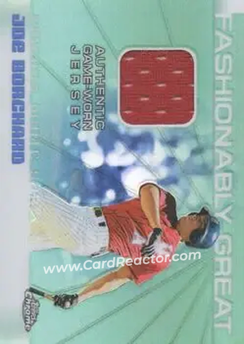 2004 Topps Chrome - Fashionably Great Relics #FGR-JBO - Joe Borchard - Chicago White Sox - Front