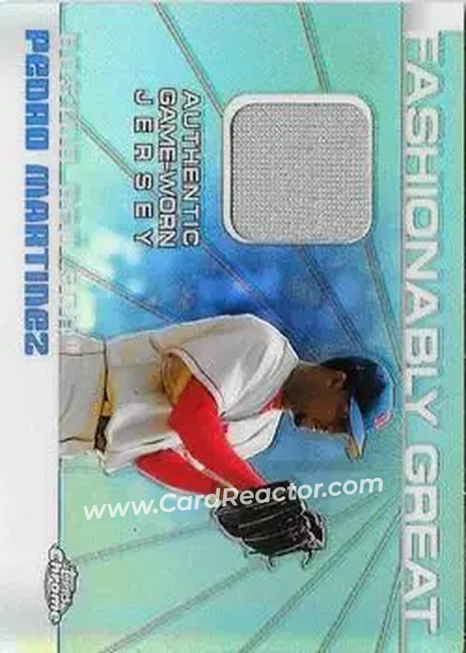 2004 Topps Chrome - Fashionably Great Relics #FGR-PM - Pedro Martinez - Boston Red Sox - Front