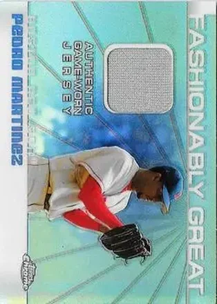2004 Topps Chrome - Fashionably Great Relics #FGR-PM - Pedro Martinez - Boston Red Sox