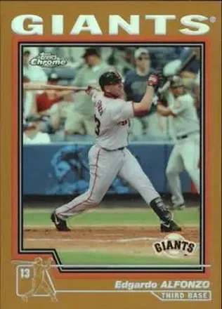 2004 Topps Chrome - Gold Refractors #4 - Edgardo Alfonzo - San Francisco Giants