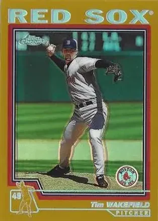 2004 Topps Chrome - Gold Refractors #5 - Tim Wakefield - Boston Red Sox
