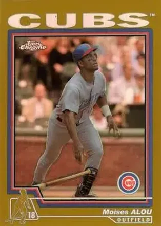 2004 Topps Chrome #6 Gold Refractors Moises Alou