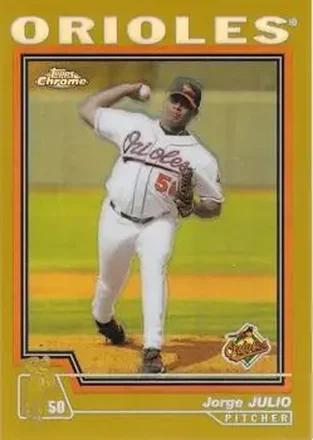 2004 Topps Chrome - Gold Refractors #7 - Jorge Julio - Baltimore Orioles