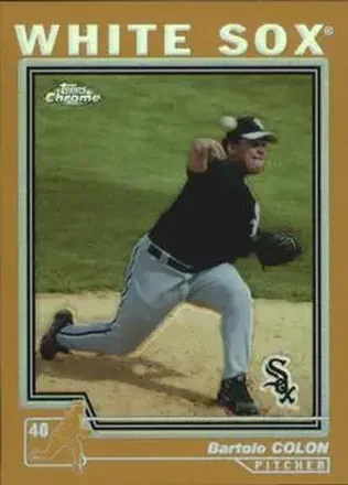 2004 Topps Chrome - Gold Refractors #8 - Bartolo Colon - Chicago White Sox